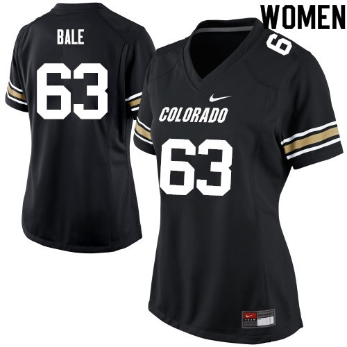 Women #63 JT Bale Colorado Buffaloes College Football Jerseys Sale-Black
